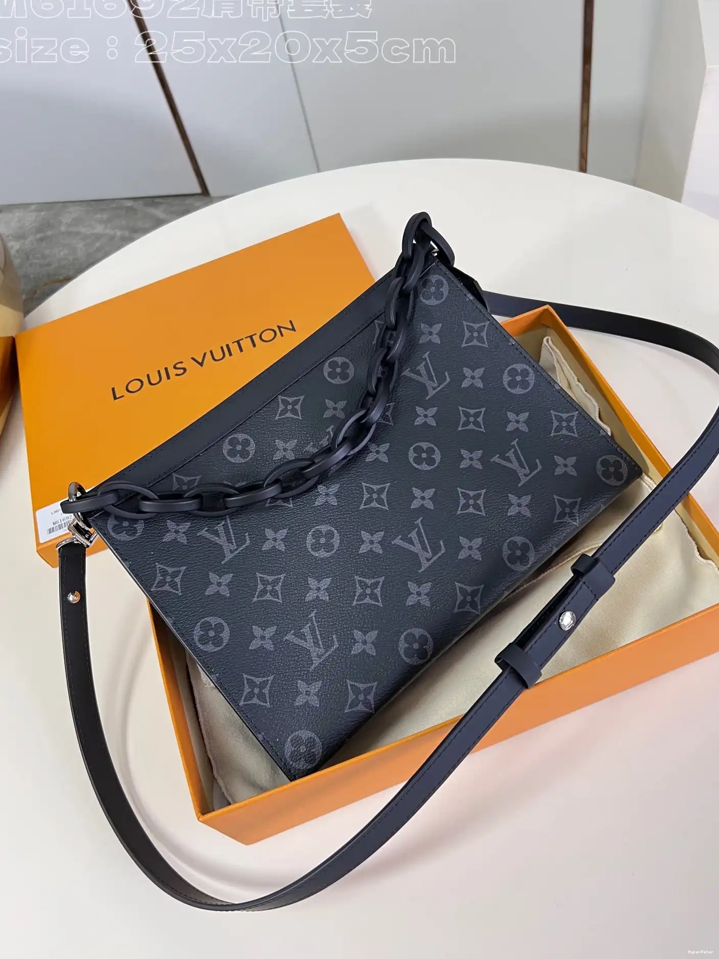 Monogram LOUIS Pouch-25*20*5.5CM Toiletry VUITTON 0612